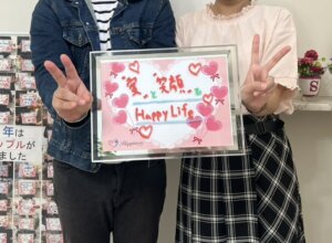 お見合いから会話が止まらない💕 会う度に好きだという気持ちが強くなって行ったお二人がご成婚手続きにごご来店されました(^O^)／